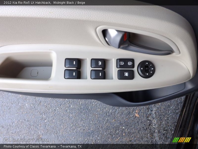 Midnight Black / Beige 2012 Kia Rio Rio5 LX Hatchback