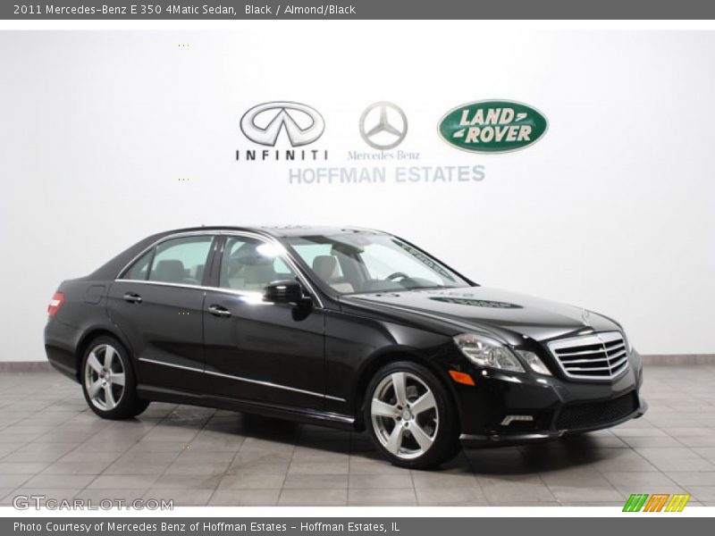 Black / Almond/Black 2011 Mercedes-Benz E 350 4Matic Sedan
