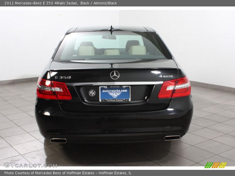 Black / Almond/Black 2011 Mercedes-Benz E 350 4Matic Sedan