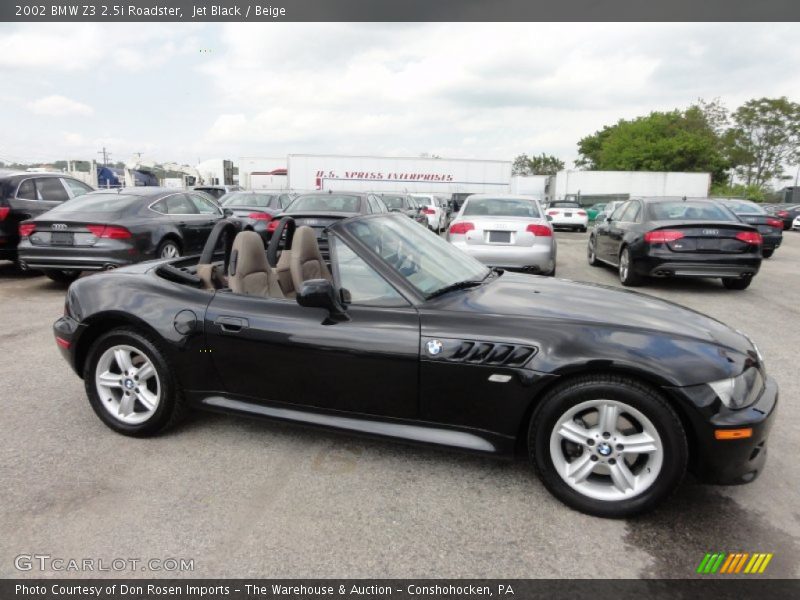 Jet Black / Beige 2002 BMW Z3 2.5i Roadster