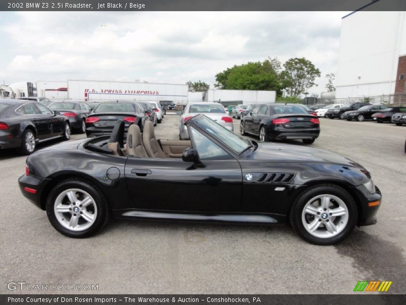 Jet Black / Beige 2002 BMW Z3 2.5i Roadster