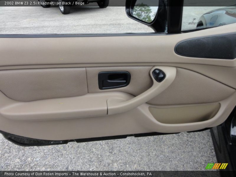 Jet Black / Beige 2002 BMW Z3 2.5i Roadster