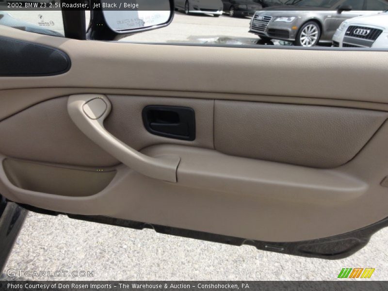 Jet Black / Beige 2002 BMW Z3 2.5i Roadster