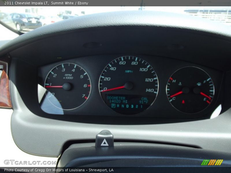 Summit White / Ebony 2011 Chevrolet Impala LT