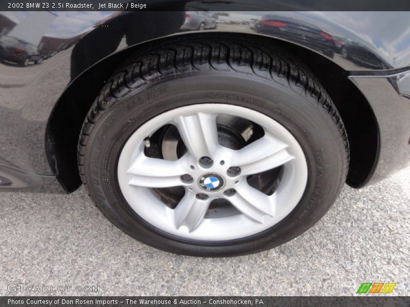 Jet Black / Beige 2002 BMW Z3 2.5i Roadster