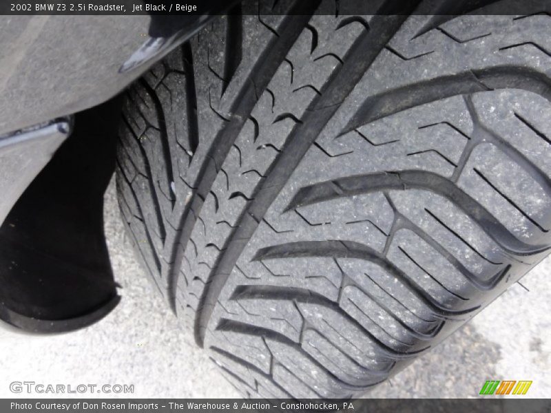 Jet Black / Beige 2002 BMW Z3 2.5i Roadster