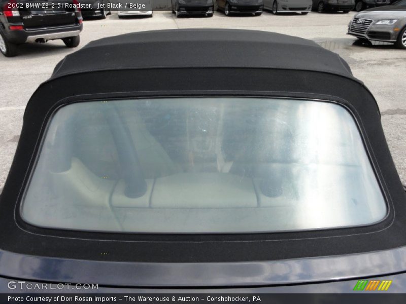 Jet Black / Beige 2002 BMW Z3 2.5i Roadster
