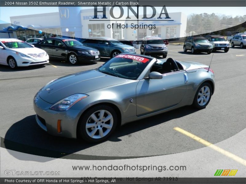 Silverstone Metallic / Carbon Black 2004 Nissan 350Z Enthusiast Roadster