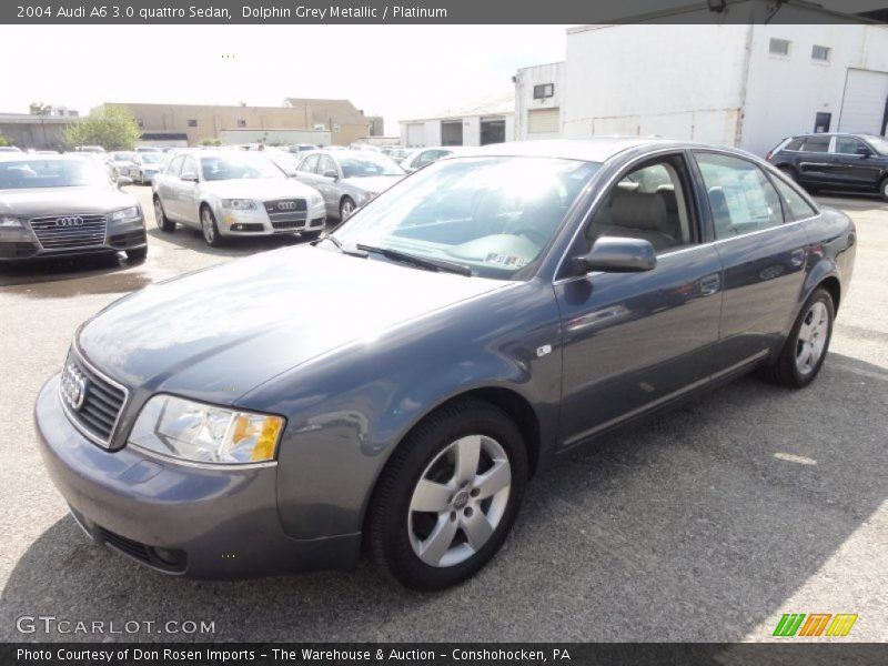 Dolphin Grey Metallic / Platinum 2004 Audi A6 3.0 quattro Sedan