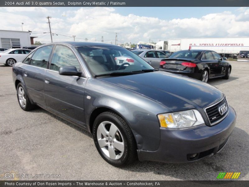 Dolphin Grey Metallic / Platinum 2004 Audi A6 3.0 quattro Sedan