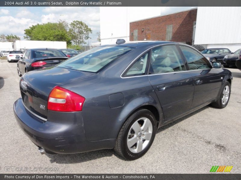 Dolphin Grey Metallic / Platinum 2004 Audi A6 3.0 quattro Sedan