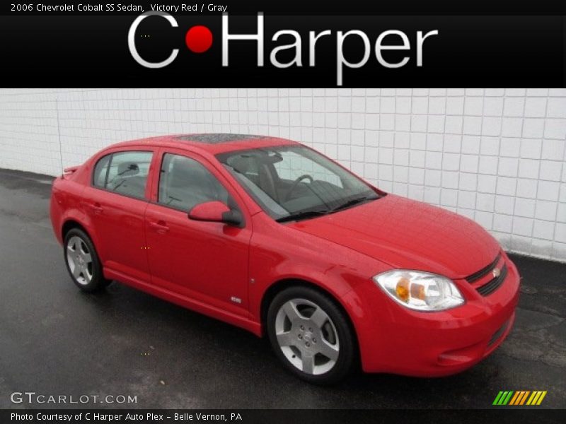 Victory Red / Gray 2006 Chevrolet Cobalt SS Sedan