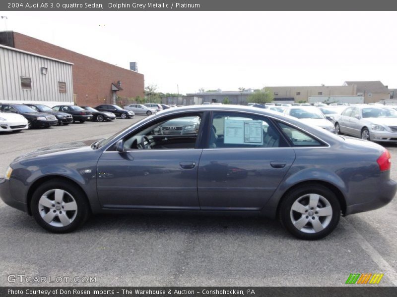 Dolphin Grey Metallic / Platinum 2004 Audi A6 3.0 quattro Sedan