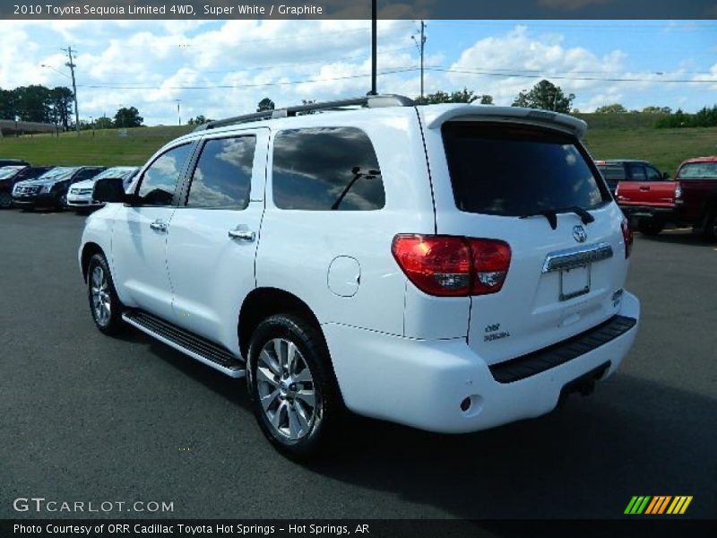 Super White / Graphite 2010 Toyota Sequoia Limited 4WD