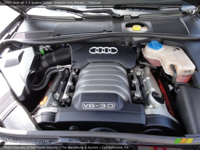 Dolphin Grey Metallic / Platinum 2004 Audi A6 3.0 quattro Sedan