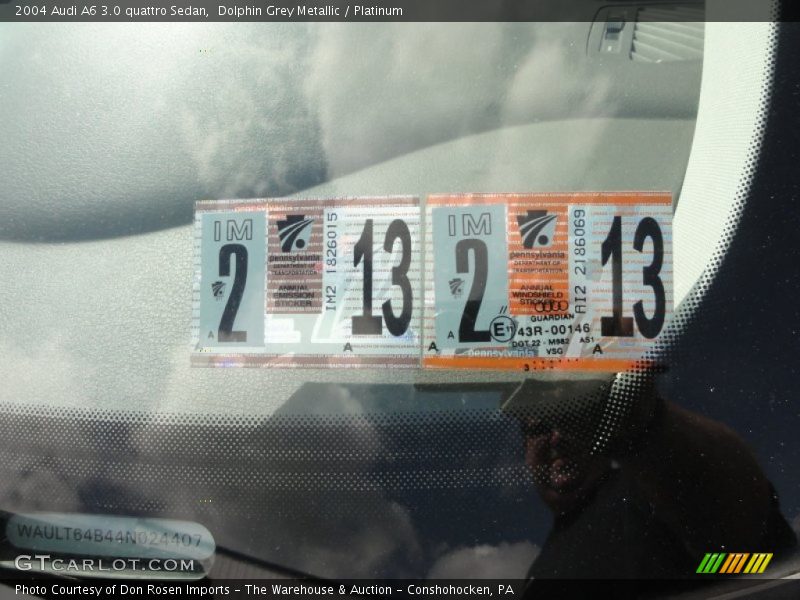 Dolphin Grey Metallic / Platinum 2004 Audi A6 3.0 quattro Sedan
