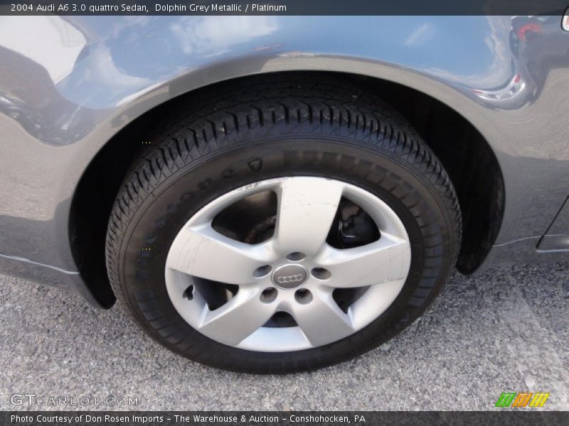 Dolphin Grey Metallic / Platinum 2004 Audi A6 3.0 quattro Sedan