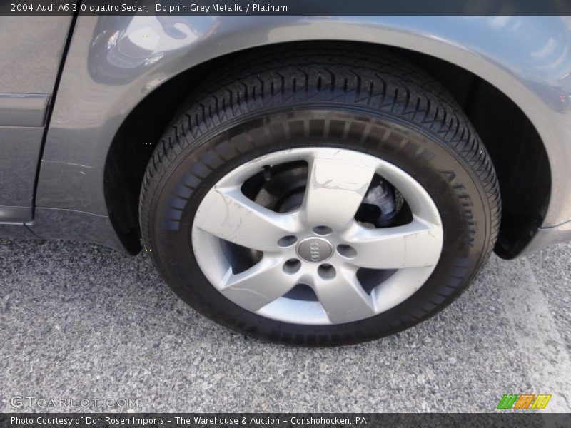 Dolphin Grey Metallic / Platinum 2004 Audi A6 3.0 quattro Sedan
