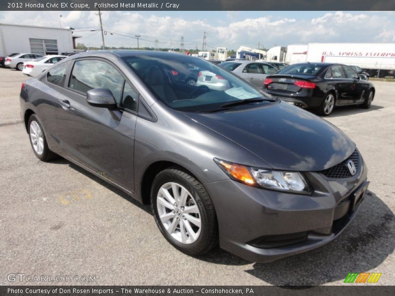 Polished Metal Metallic / Gray 2012 Honda Civic EX Coupe