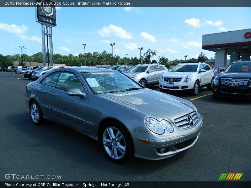 Iridium Silver Metallic / Stone 2008 Mercedes-Benz CLK 350 Coupe
