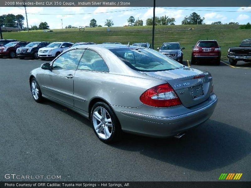 Iridium Silver Metallic / Stone 2008 Mercedes-Benz CLK 350 Coupe