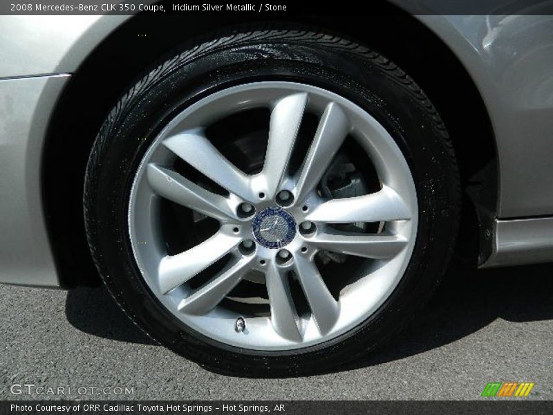 Iridium Silver Metallic / Stone 2008 Mercedes-Benz CLK 350 Coupe