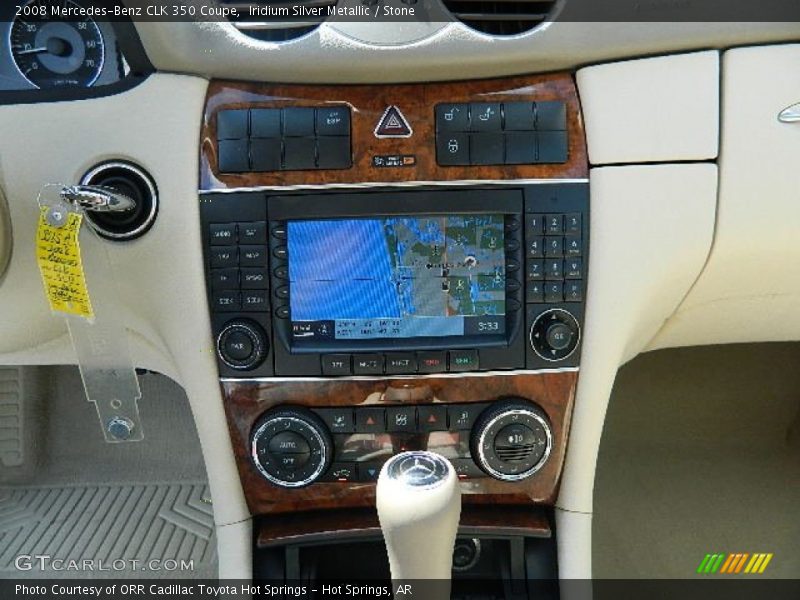 Iridium Silver Metallic / Stone 2008 Mercedes-Benz CLK 350 Coupe