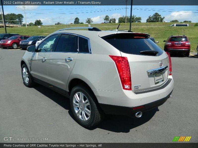 Radiant Silver Metallic / Titanium/Ebony 2012 Cadillac SRX Luxury