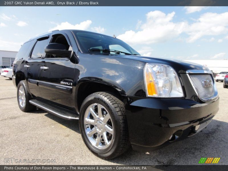 Onyx Black / Ebony Black 2007 GMC Yukon Denali AWD