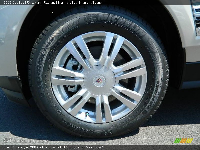 Radiant Silver Metallic / Titanium/Ebony 2012 Cadillac SRX Luxury