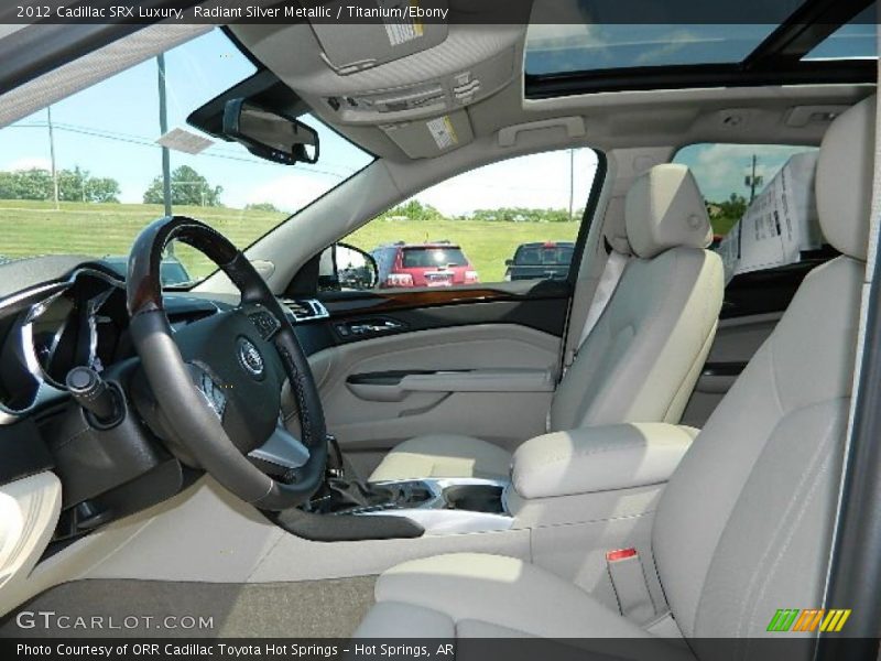 Radiant Silver Metallic / Titanium/Ebony 2012 Cadillac SRX Luxury