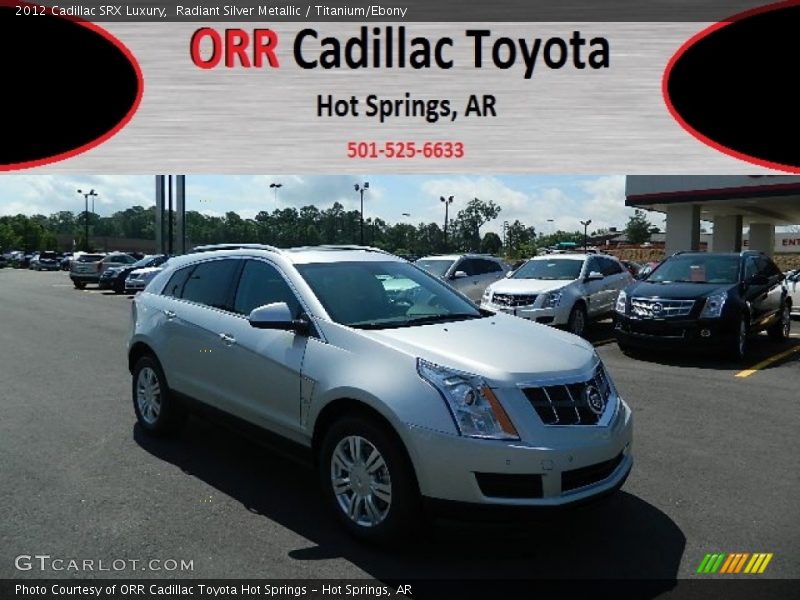 Radiant Silver Metallic / Titanium/Ebony 2012 Cadillac SRX Luxury