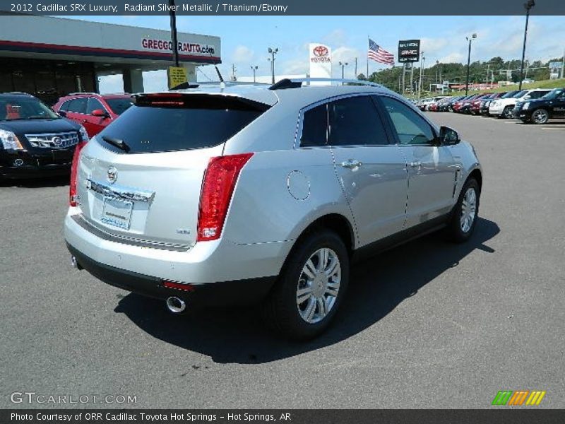 Radiant Silver Metallic / Titanium/Ebony 2012 Cadillac SRX Luxury