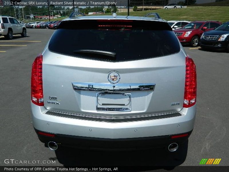 Radiant Silver Metallic / Titanium/Ebony 2012 Cadillac SRX Luxury