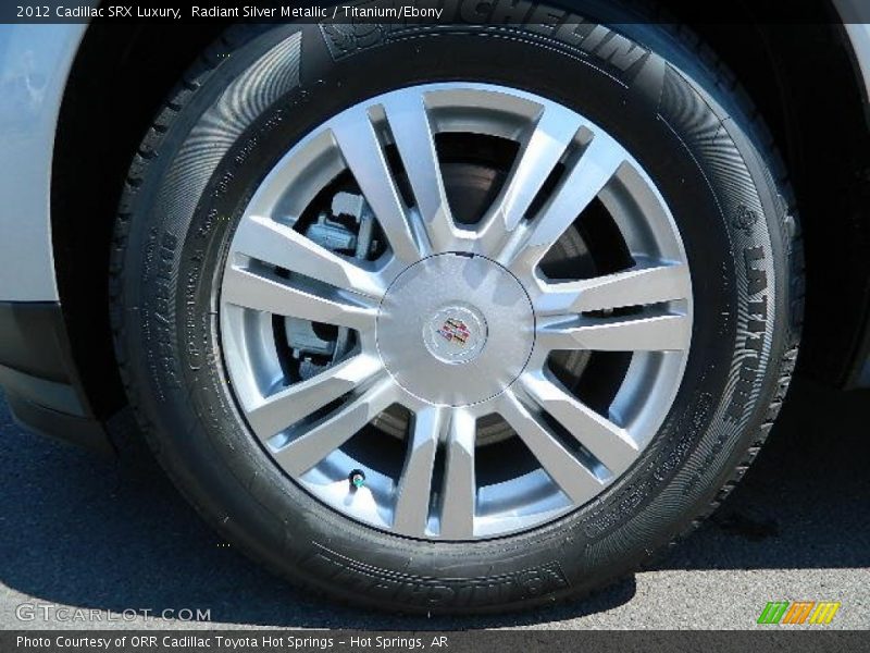 Radiant Silver Metallic / Titanium/Ebony 2012 Cadillac SRX Luxury