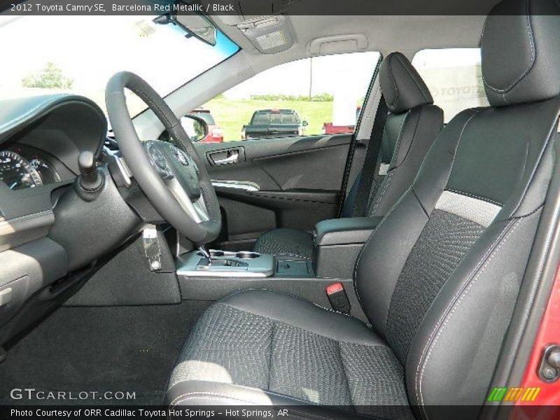 Barcelona Red Metallic / Black 2012 Toyota Camry SE