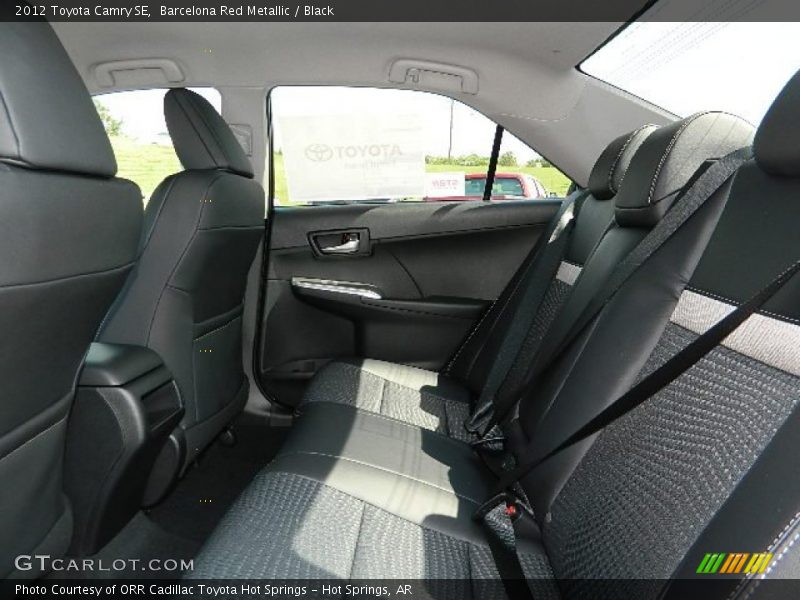 Barcelona Red Metallic / Black 2012 Toyota Camry SE