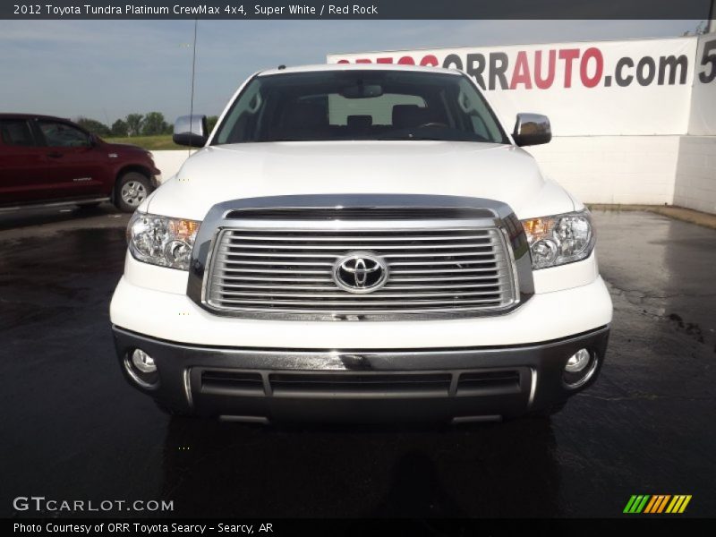 Super White / Red Rock 2012 Toyota Tundra Platinum CrewMax 4x4