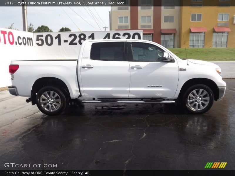 Super White / Red Rock 2012 Toyota Tundra Platinum CrewMax 4x4