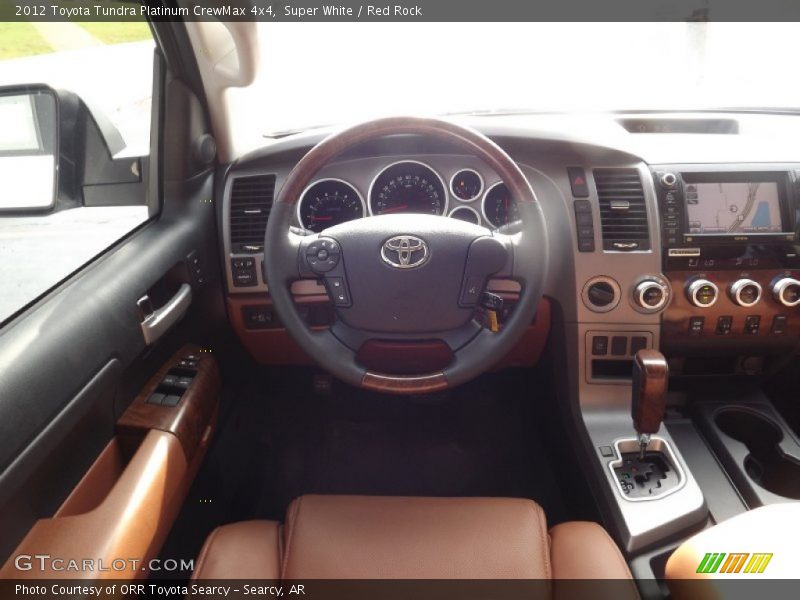 Super White / Red Rock 2012 Toyota Tundra Platinum CrewMax 4x4