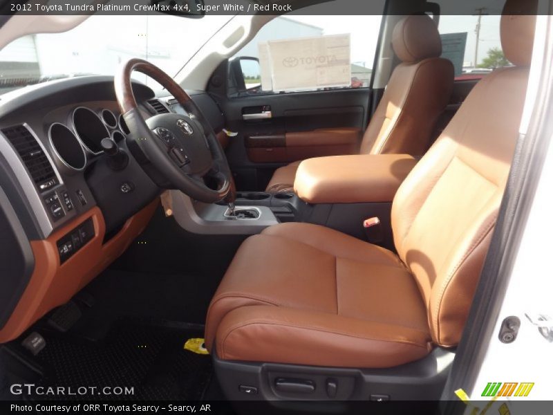 Super White / Red Rock 2012 Toyota Tundra Platinum CrewMax 4x4