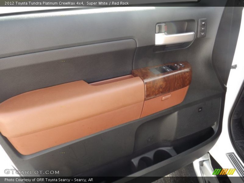 Super White / Red Rock 2012 Toyota Tundra Platinum CrewMax 4x4