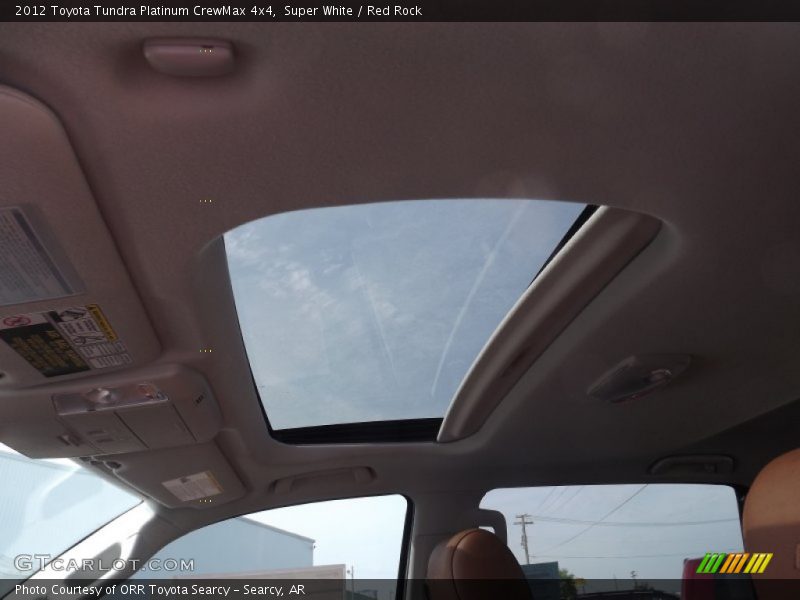 Super White / Red Rock 2012 Toyota Tundra Platinum CrewMax 4x4
