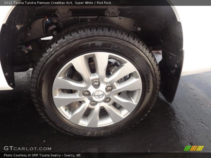 Super White / Red Rock 2012 Toyota Tundra Platinum CrewMax 4x4