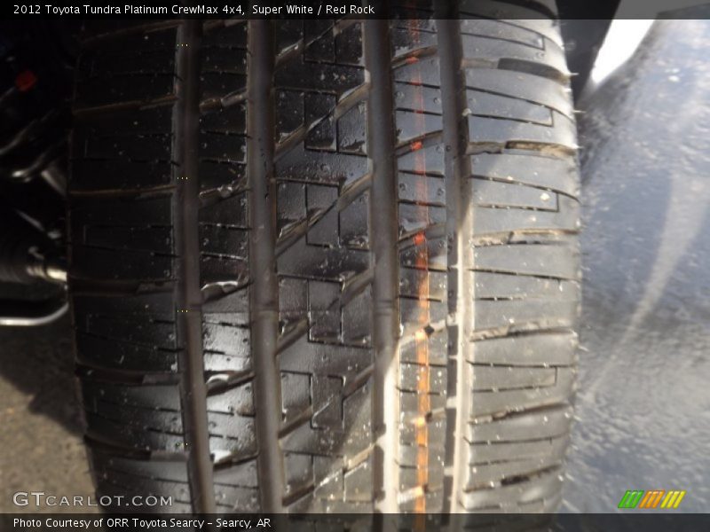 Super White / Red Rock 2012 Toyota Tundra Platinum CrewMax 4x4