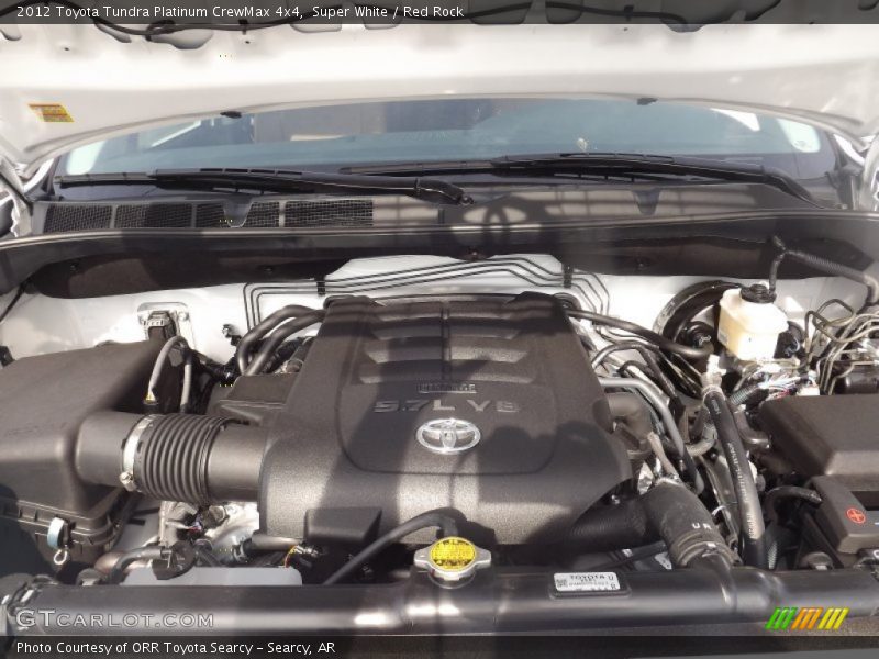 Super White / Red Rock 2012 Toyota Tundra Platinum CrewMax 4x4