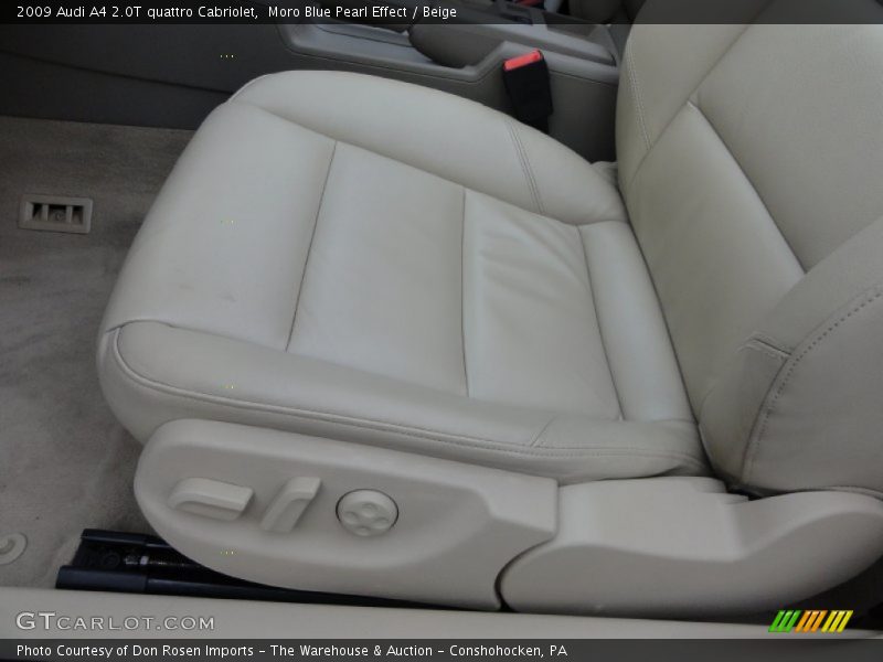 Moro Blue Pearl Effect / Beige 2009 Audi A4 2.0T quattro Cabriolet