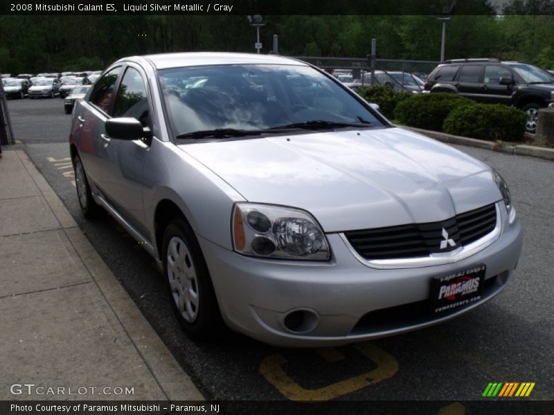 Liquid Silver Metallic / Gray 2008 Mitsubishi Galant ES