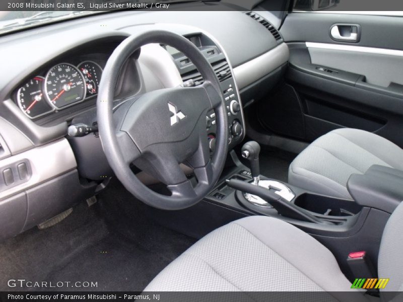 Liquid Silver Metallic / Gray 2008 Mitsubishi Galant ES