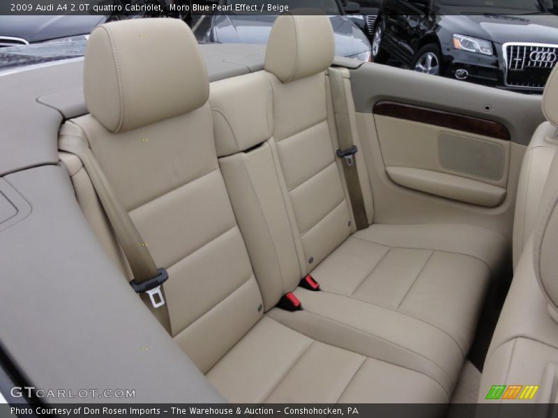 Moro Blue Pearl Effect / Beige 2009 Audi A4 2.0T quattro Cabriolet